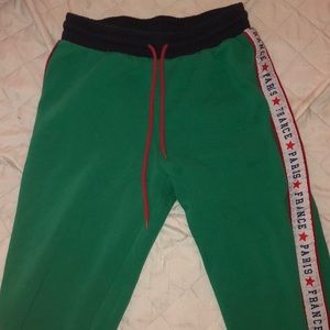 green joggers